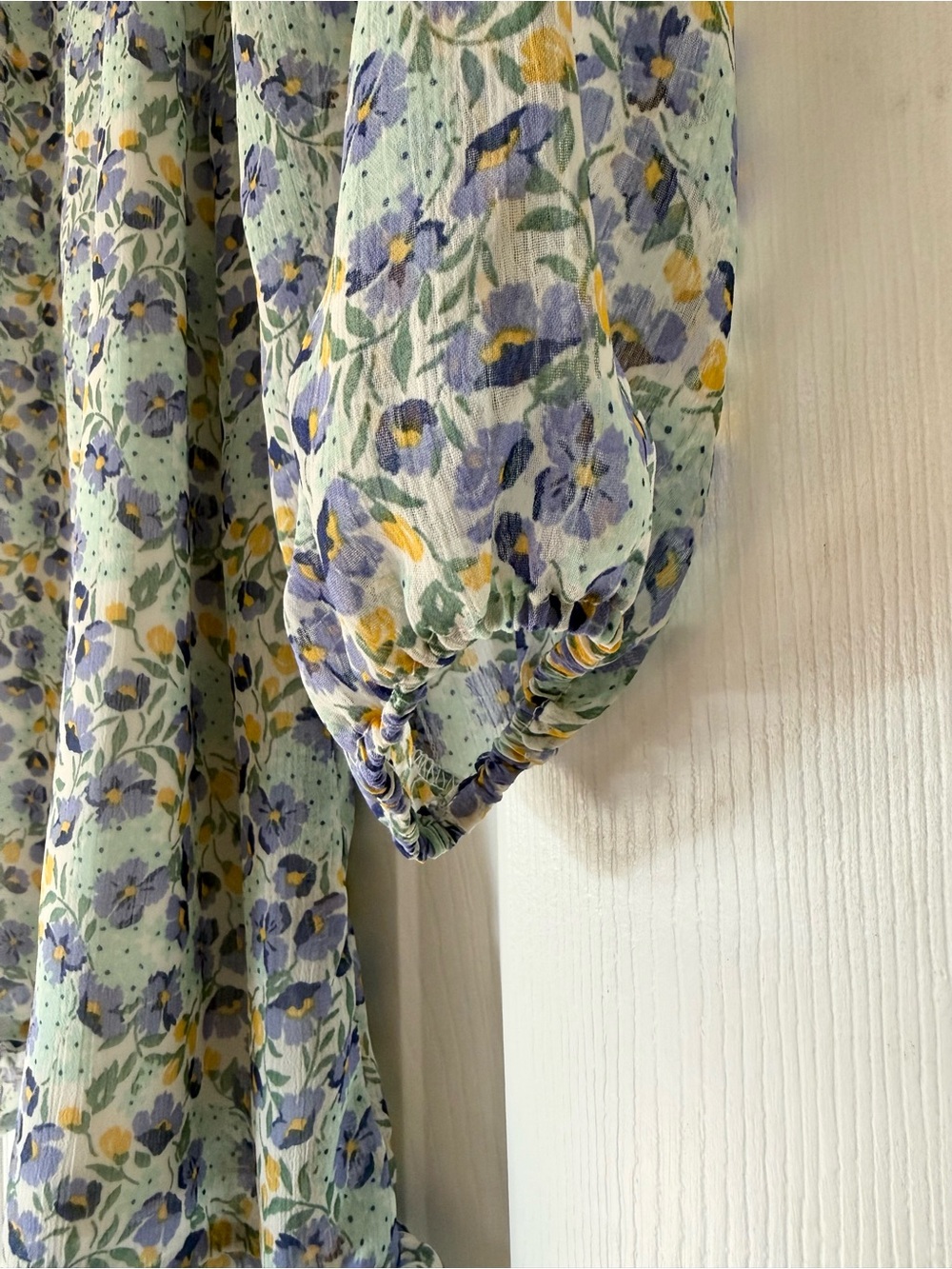 Boutique Floral Mini Dress - Blue/Yellow - Picture 4 of 7